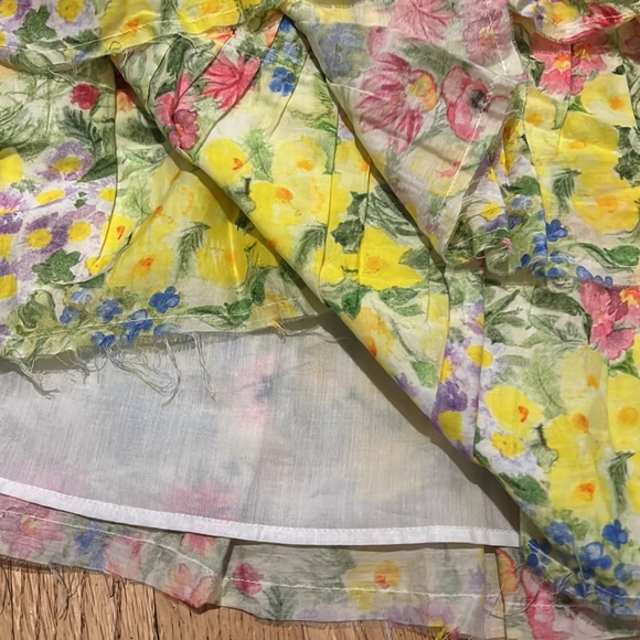 LoveShack Fancy Brynlee Skirt Rainbow Skies floral silk blend NWT - Picture 10 of 13